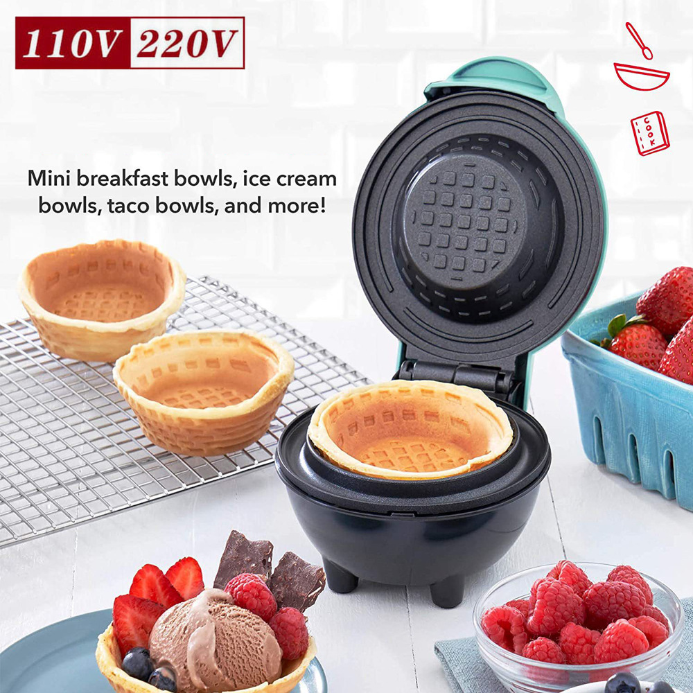 Mini máquina elétrica para faz - Mini Waffle Maker Machine avaliação e preço