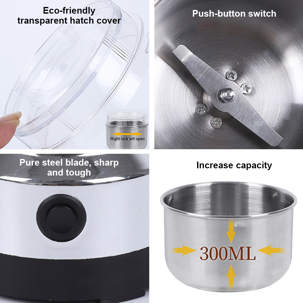Moedor de café elétrico, moedo - Coffee Bean Grinder Electric avaliação e preço