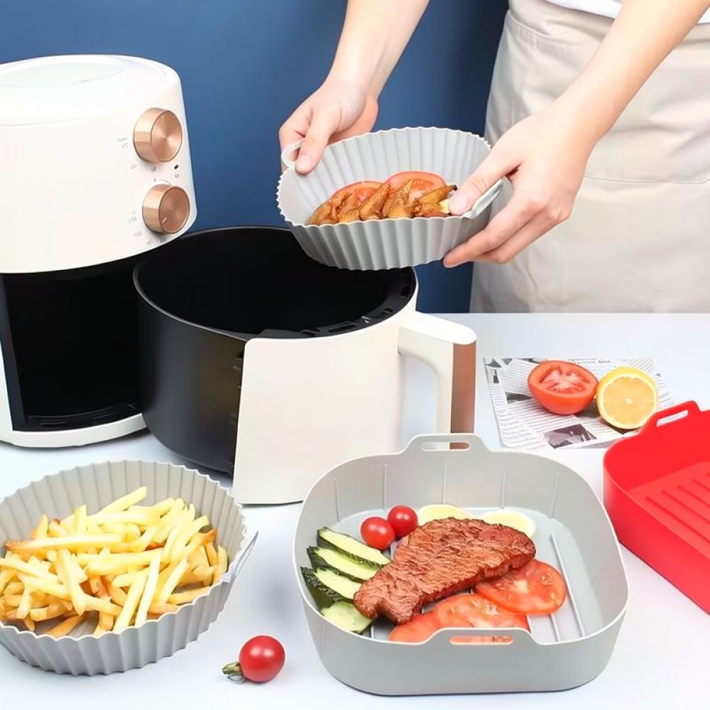 Recipiente reutilizável de sil - Air Fryer Silicone Pot Liner avaliação e preço