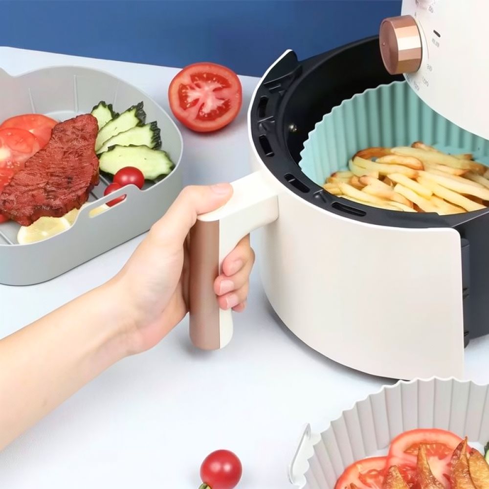 Recipiente reutilizável de sil - Air Fryer Silicone Pot Liner avaliação e preço