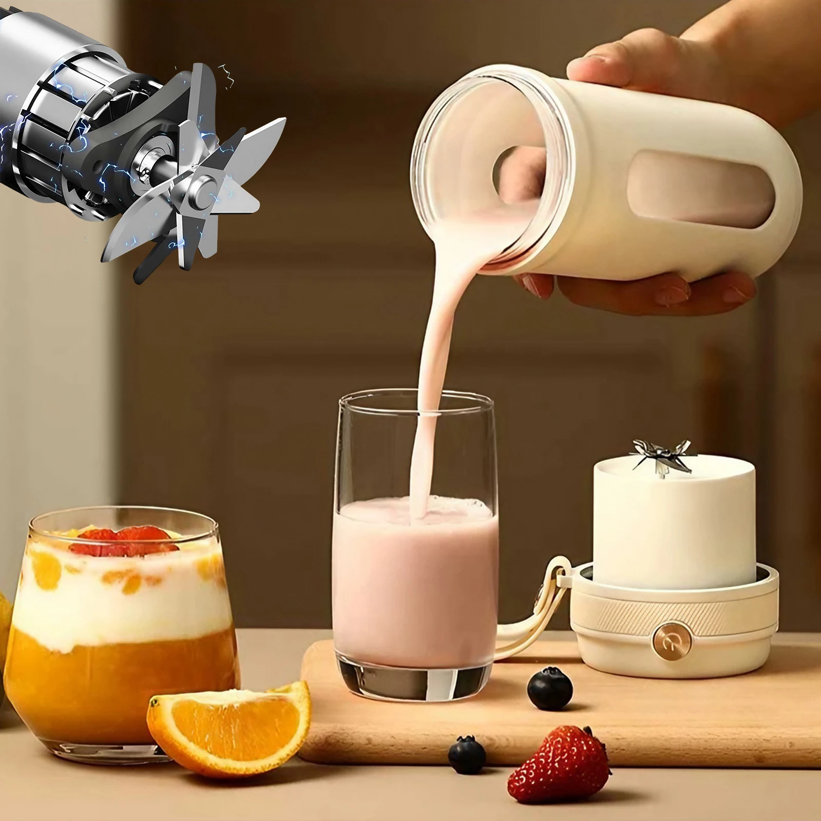 Copo Liquidificador Elétrico R - Portable Blender Usb Rechargeable avaliação e preço