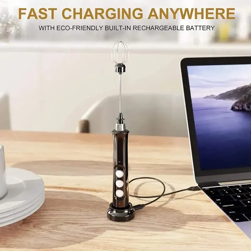 Espuma de leite elétrica 3 em  - Electric Milk Frother Handheld avaliação e preço