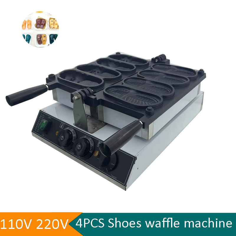 Máquina de Waffle em Forma de  - Mini Waffle Maker Machine avaliação e preço